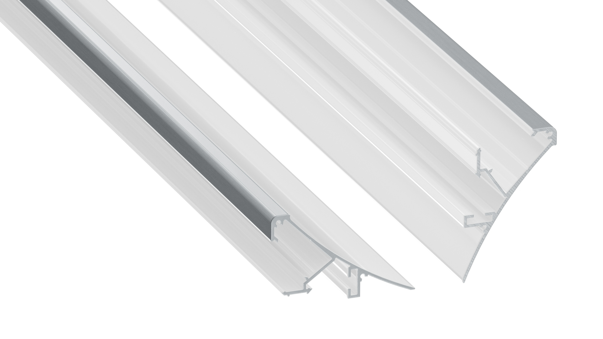 Lumines profile type LOGI lacquered white, 6,15 m